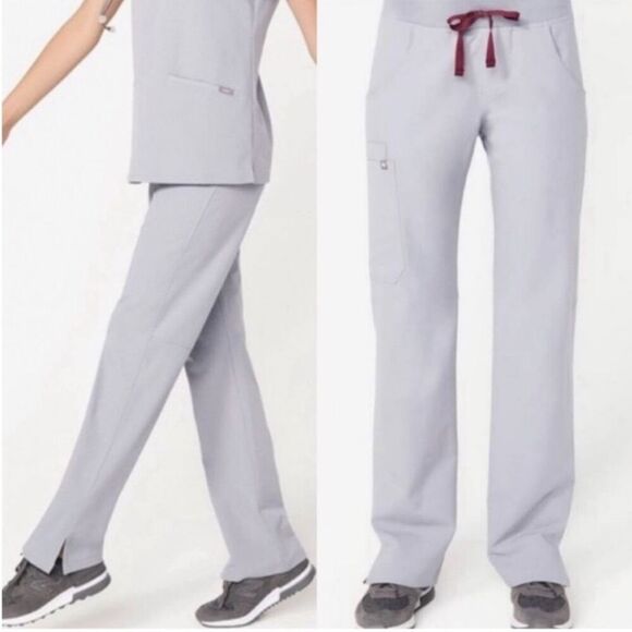 FIGS Kade Cargo Scrub Pants Cement Gray, Size L/T Large Tall - Picture 1 of 8